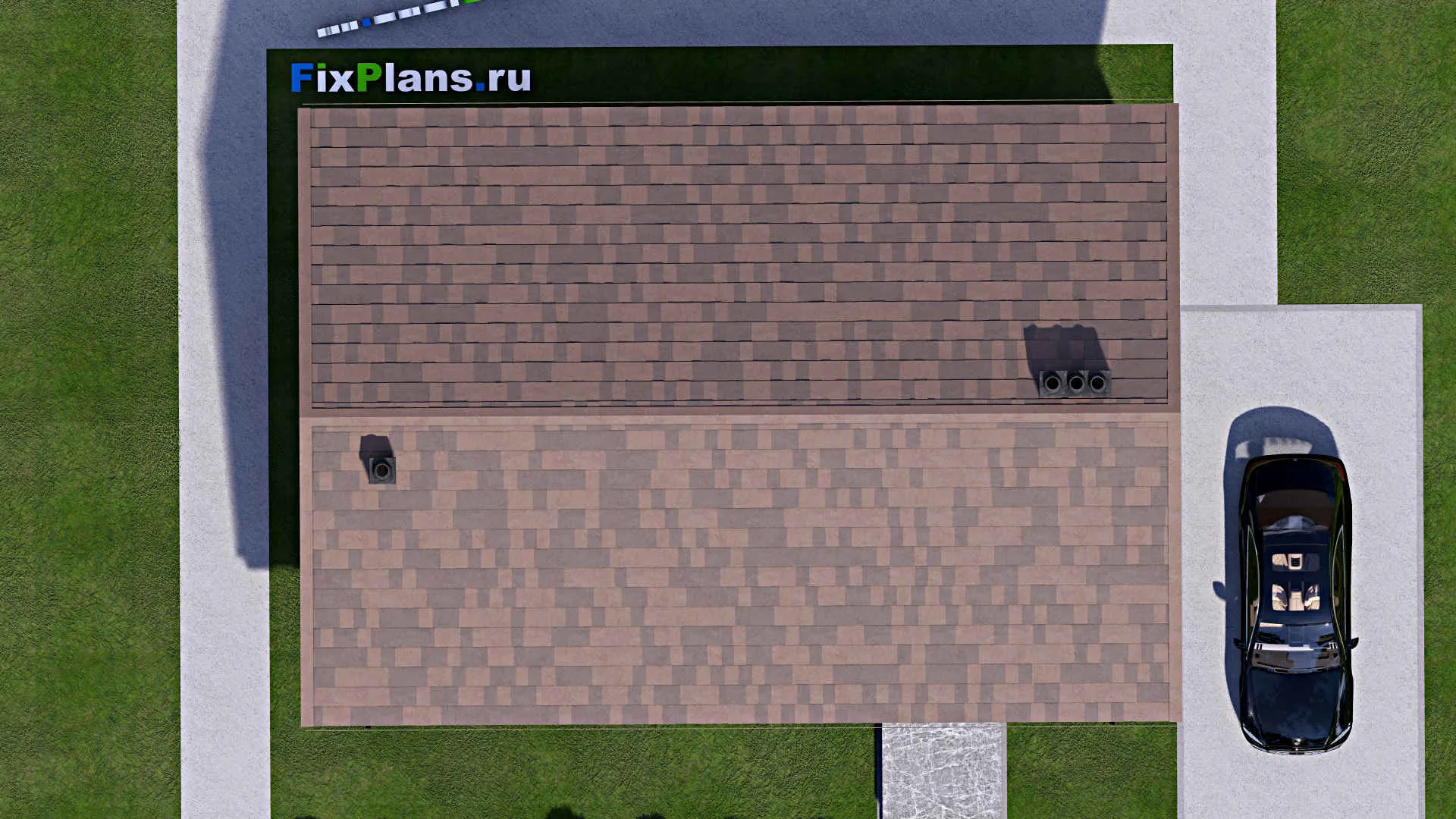 F-14480 - Проект одноэтажного дома 11 на 14, площадью 100 м² с 3 спальнями